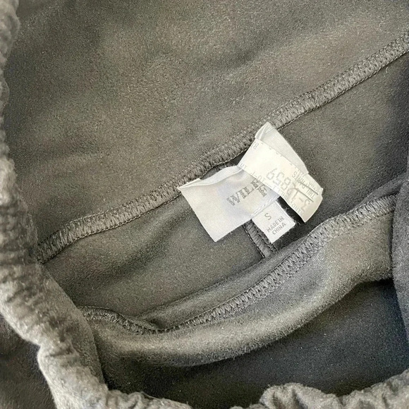 Wilfred Free Aritzia Daria Pant Faux Suede Legging in black size small - Picture 5 of 5